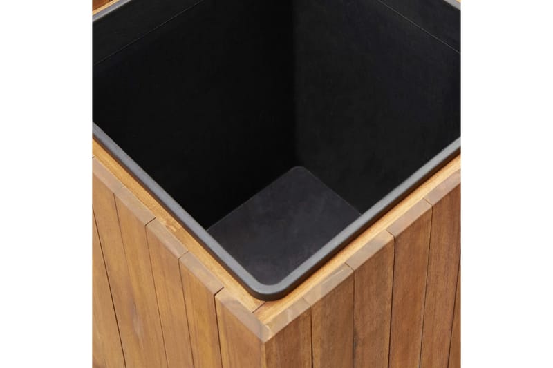 Haveplantekasse 43,5 X 43,5 X 44 cm Massivt Akacietræ - Brun - Have - Havearbejde & dyrkning - Drivhuse - Drivhustilbehør