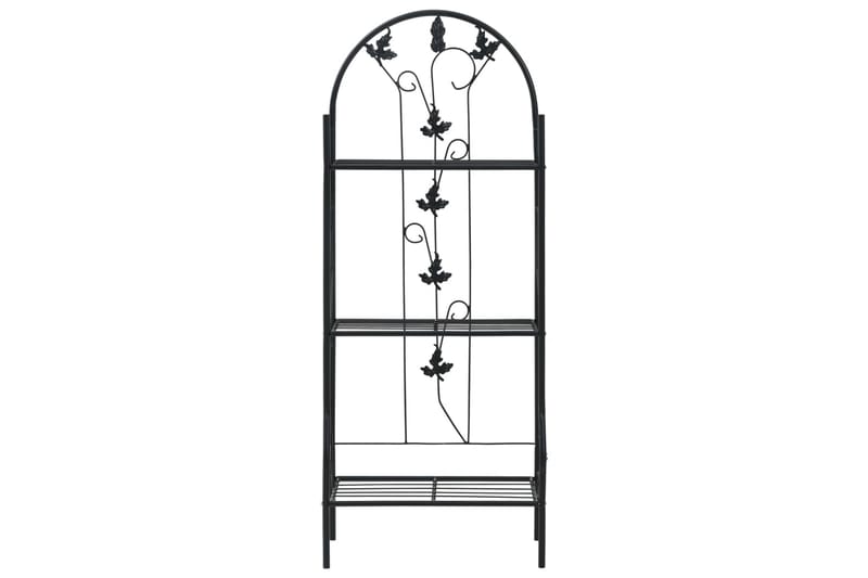 Plantestativ Med 3 Hylder 52X28X128 cm Jern Sort - Have - Havearbejde & dyrkning - Drivhuse - Drivhustilbehør