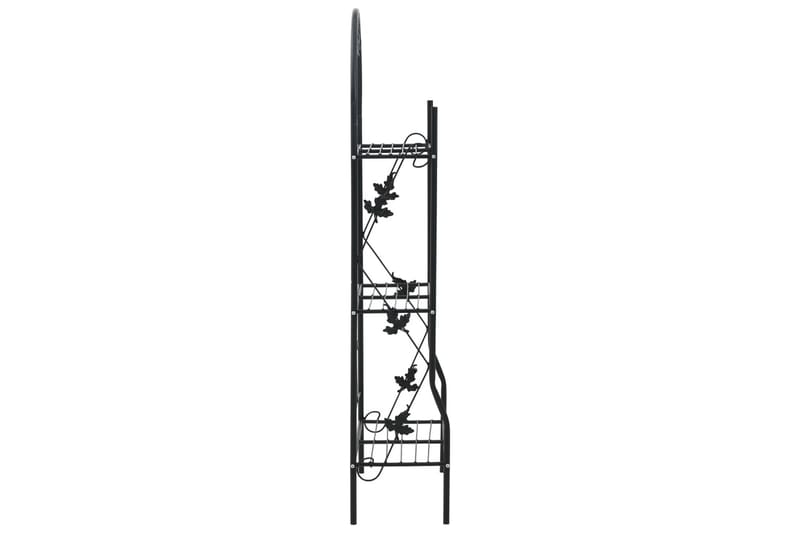 Plantestativ Med 3 Hylder 52X28X128 cm Jern Sort - Have - Havearbejde & dyrkning - Drivhuse - Drivhustilbehør