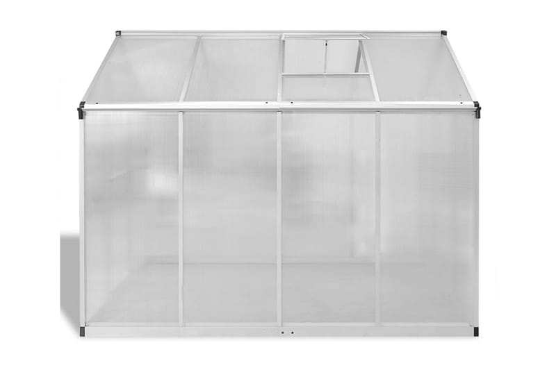 Forstærket Aluminiums Drivhus Med Basisramme 4,6 M² - gennemsigtig - Drivhuse - Fritstående drivhus