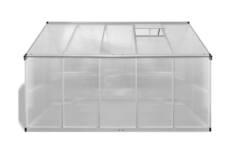 Forstærket Aluminiums Drivhus Med Basisramme 7,55 M² - gennemsigtig - Drivhuse - Fritstående drivhus
