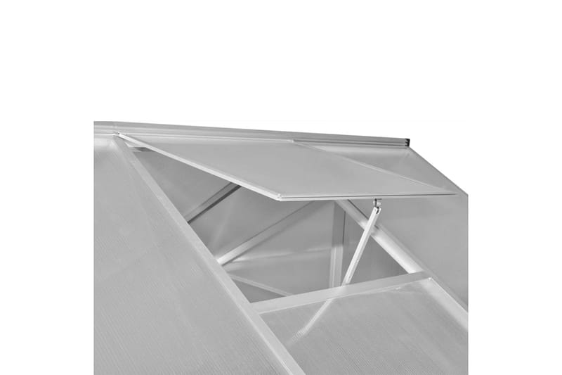 Forstærket Aluminiums Drivhus Med Basisramme 7,55 M² - gennemsigtig - Drivhuse - Fritstående drivhus