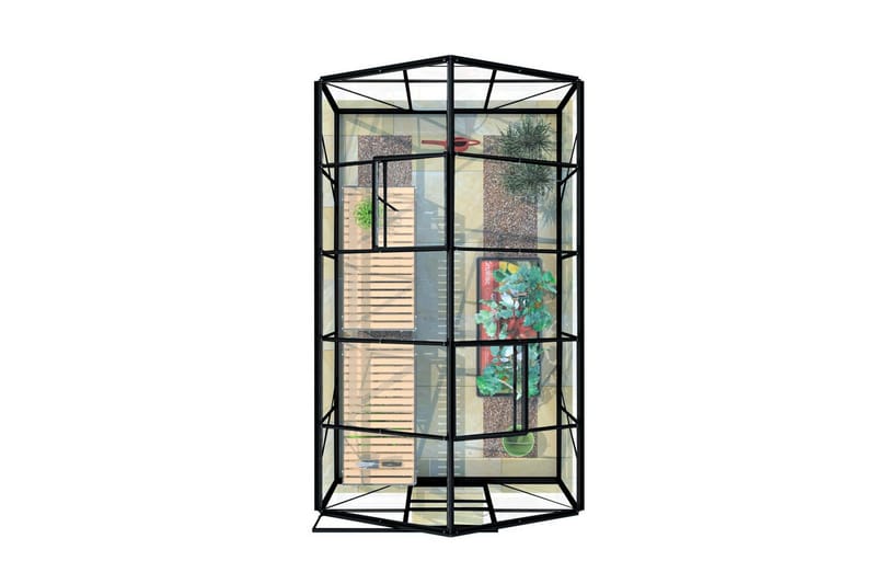 Lykke Glas Drivhus 6,2 m2 - Sort - Have - Havearbejde & dyrkning - Drivhuse