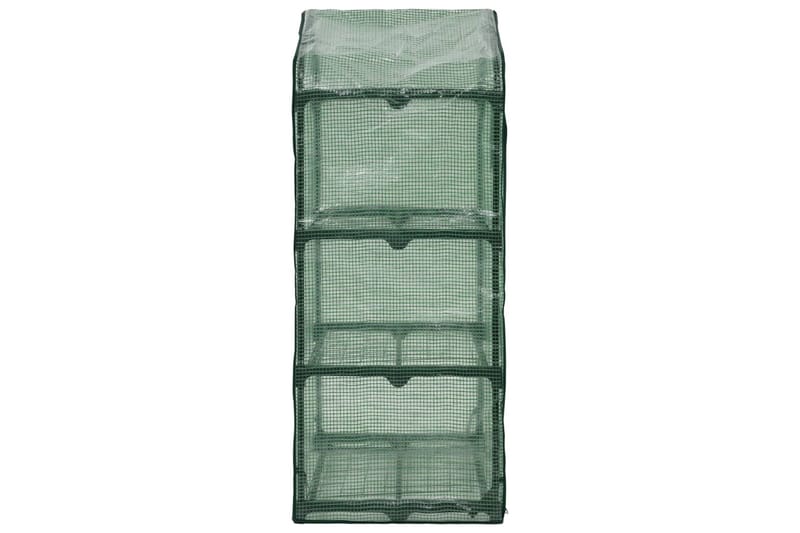 Minidrivhus I 3 Niveauer 69 X 49 X 125 Cm - Grøn - Have - Havearbejde & dyrkning - Drivhuse