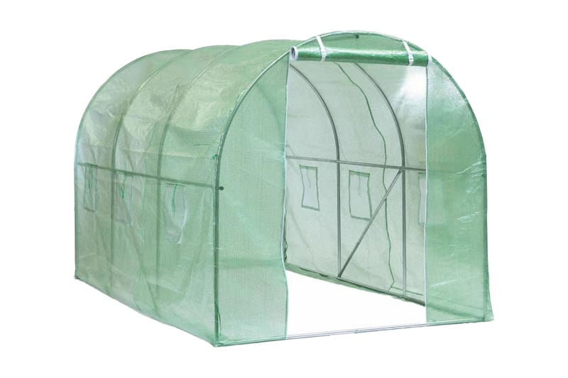 Nature drivhus 3,5 x 2 x 2 m grøn - Grøn - Have - Havearbejde & dyrkning - Drivhuse
