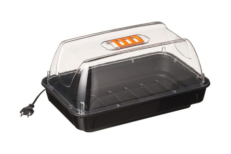 Nature minidrivhus med varmeelement 38 x 24 x 19 cm - gennemsigtig - Have - Havearbejde & dyrkning - Drivhuse