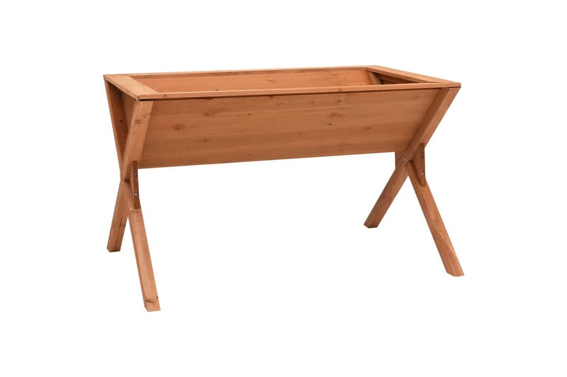 Plantekasse 90x55x56 cm fyrretræ - Brun - Plantebord - Pottebænk