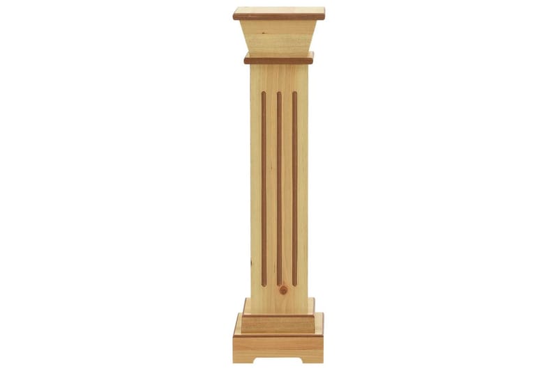 klassisk plantestativ 17x17x66 cm MDF firkantet lys træfarve - Brun - Have - Havearbejde & dyrkning - Dyrkning - Plantestøtte - Blomsterpinde