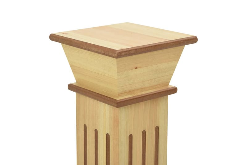 klassisk plantestativ 17x17x66 cm MDF firkantet lys træfarve - Brun - Have - Havearbejde & dyrkning - Dyrkning - Plantestøtte - Blomsterpinde