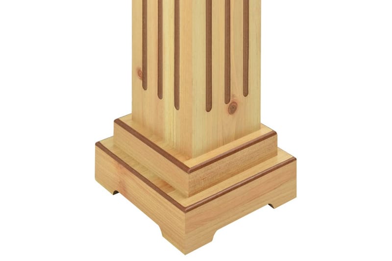 klassisk plantestativ 17x17x66 cm MDF firkantet lys træfarve - Brun - Have - Havearbejde & dyrkning - Dyrkning - Plantestøtte - Blomsterpinde