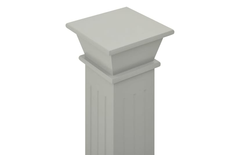 klassisk plantestativ 17x17x66 cm MDF firkantet grå - Grå - Have - Havearbejde & dyrkning - Dyrkning - Plantestøtte - Blomsterpinde