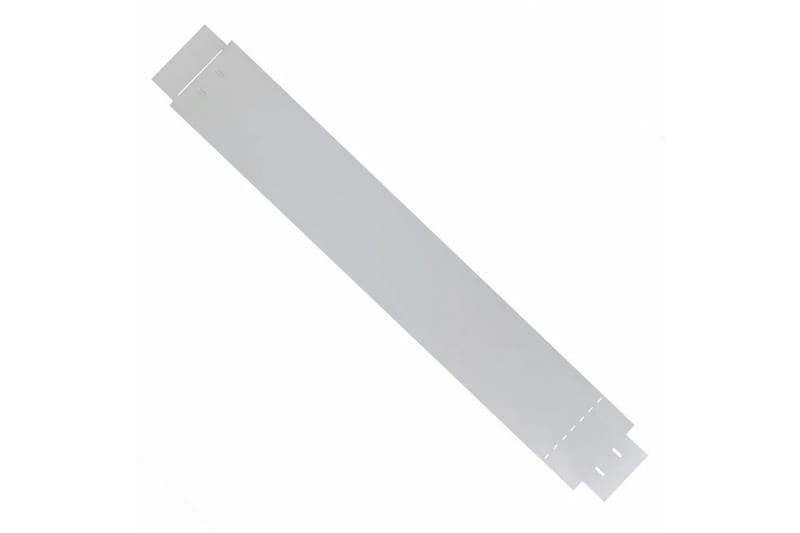 Fleksibel Bedkant 10 Stk. Galvaniseret Stål 100 X 15 Cm - Sølv - Have - Havearbejde & dyrkning - Dyrkning - Plantestøtte - Rabatkant