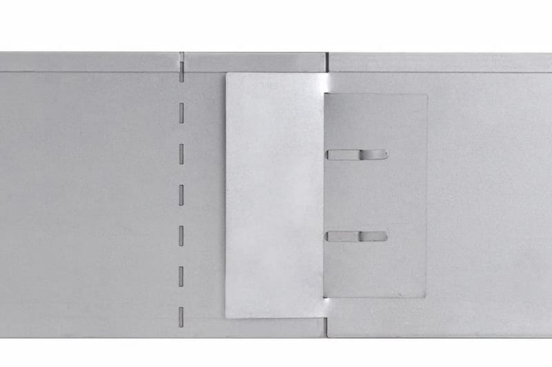 Fleksibel Bedkant 10 Stk. Galvaniseret Stål 100 X 15 Cm - Sølv - Have - Havearbejde & dyrkning - Dyrkning - Plantestøtte - Rabatkant