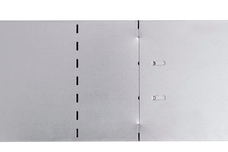 Fleksibel Bedkant 10 Stk. Galvaniseret Stål 100 X 15 Cm - Sølv - Have - Havearbejde & dyrkning - Dyrkning - Plantestøtte - Rabatkant