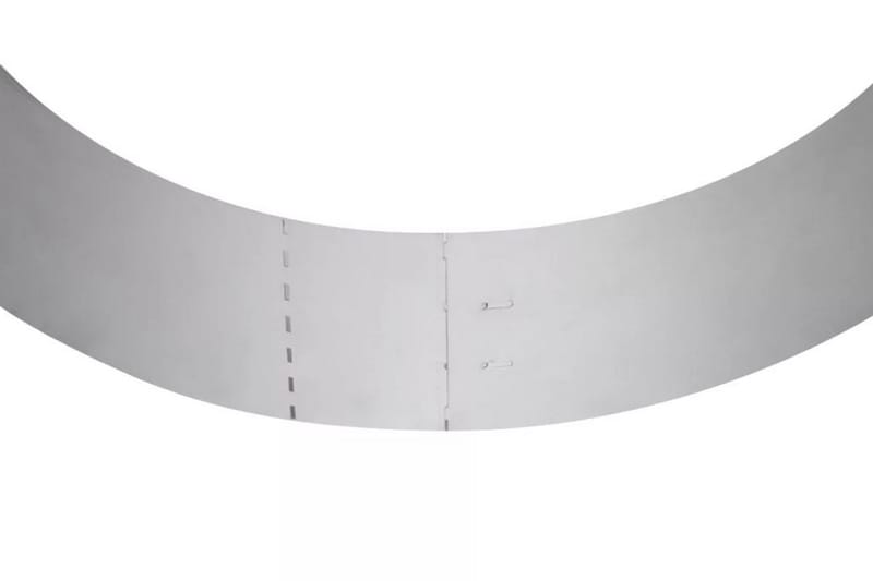 Fleksibel Bedkant 20 Stk. Galvaniseret Stål 100 X 15 Cm - Sølv - Rabatkant