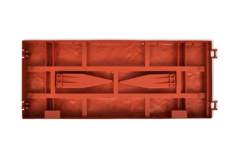 Græsplæne Geleren med Mursten Design - Rød - Rabatkant
