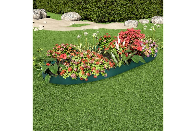 Plænekanter 10 stk. 65x15 cm Pp Grøn - Grøn - Have - Havearbejde & dyrkning - Dyrkning - Plantestøtte - Rabatkant