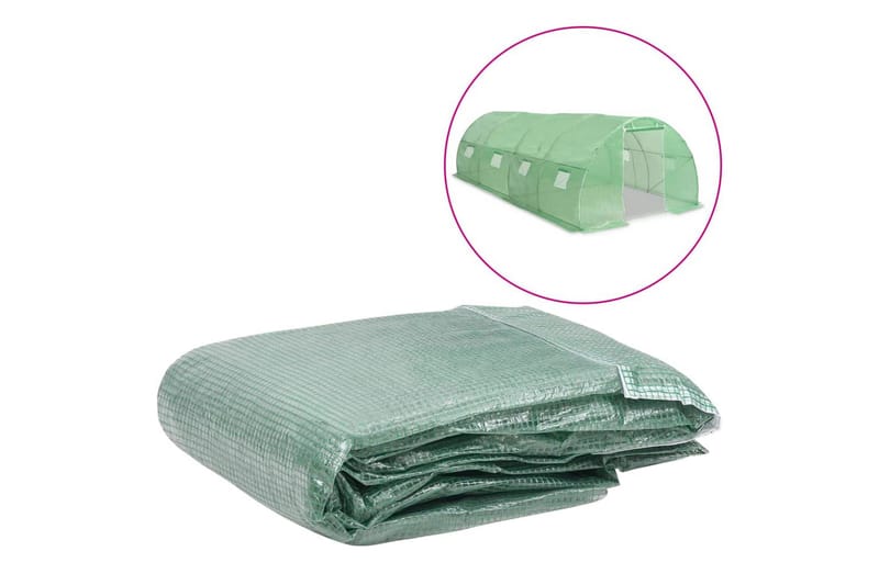 overtræk til drivhus (18 m²) 300x600x200 cm grøn - Have - Havearbejde & dyrkning - Dyrkning - Plantning & fordyrkning - Plastiknet & havenet