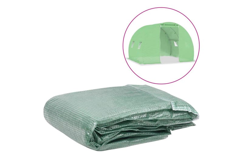 overtræk til drivhus (6 m²) 200x300x200 cm grøn - Have - Havearbejde & dyrkning - Dyrkning - Plantning & fordyrkning - Plastiknet & havenet