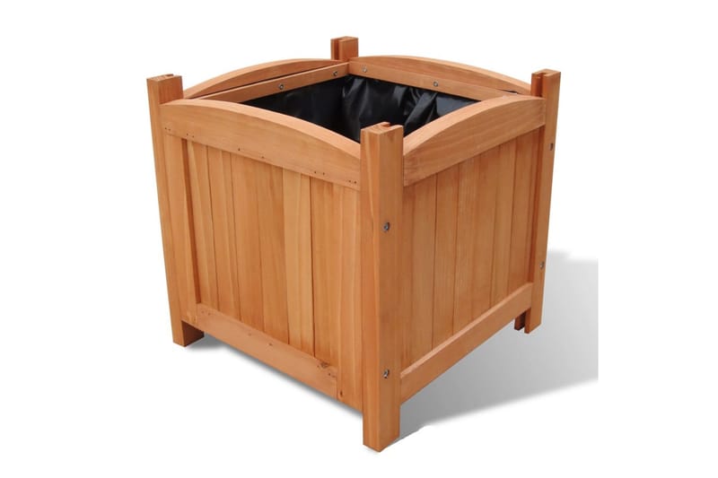 Plantekasser 4 Stk. 30 X 30 X 30 Cm - Brun - Have - Havearbejde & dyrkning - Dyrkning - Plantning & fordyrkning - Plantetrug