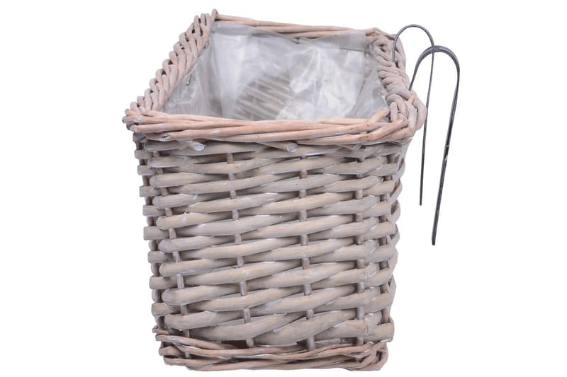 Plantekasser Til Altan 80x20x15 cm Flet Og Pe-Foring - Brun - Have - Havearbejde & dyrkning - Dyrkning - Plantning & fordyrkning - Plantetrug
