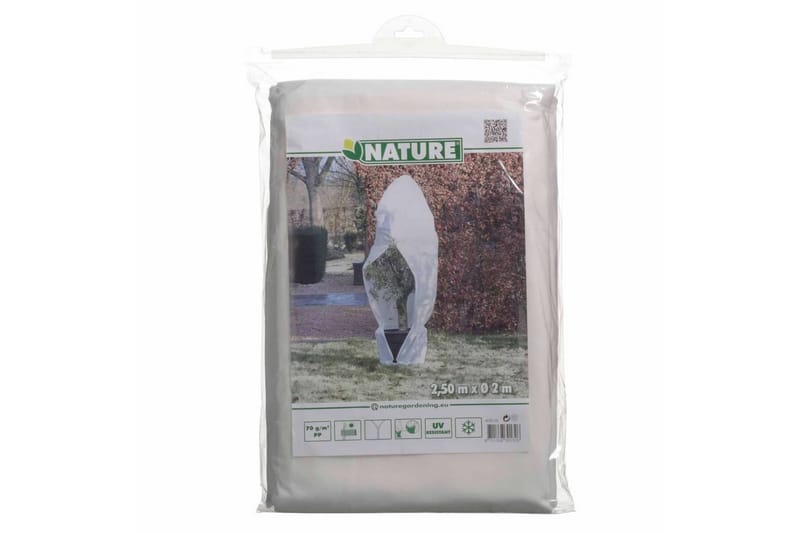 Nature frostdækken i fleece med lynlås 70 g/m² 2,5x2x2 m hvi - Hvid - Have - Havearbejde & dyrkning - Dyrkning - Plantning & fordyrkning - Plastiknet & havenet