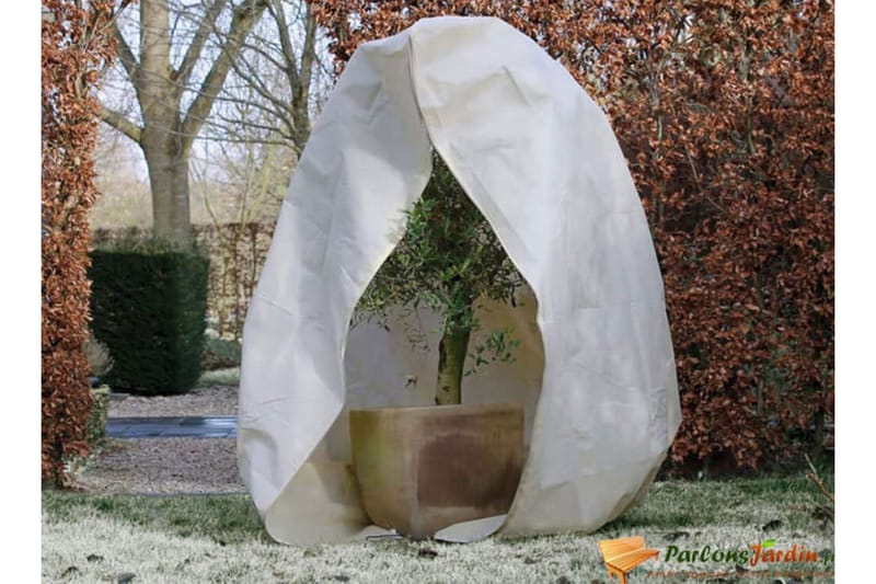 Nature frostdækken i fleece med lynlås 70 g/m² 2x1,5x1,5 m b - Beige - Have - Havearbejde & dyrkning - Dyrkning - Plantning & fordyrkning - Plastiknet & havenet