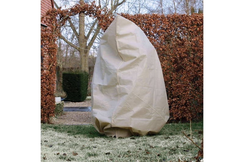 Nature frostdækken i fleece med lynlås 70 g/m² 2x2,5 m beige - Beige - Have - Havearbejde & dyrkning - Dyrkning - Plantning & fordyrkning - Plastiknet & havenet
