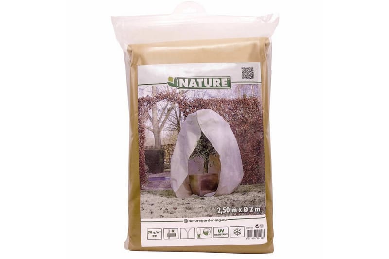 Nature frostdækken i fleece med lynlås 70 g/m² 2x2,5 m beige - Beige - Have - Havearbejde & dyrkning - Dyrkning - Plantning & fordyrkning - Plastiknet & havenet