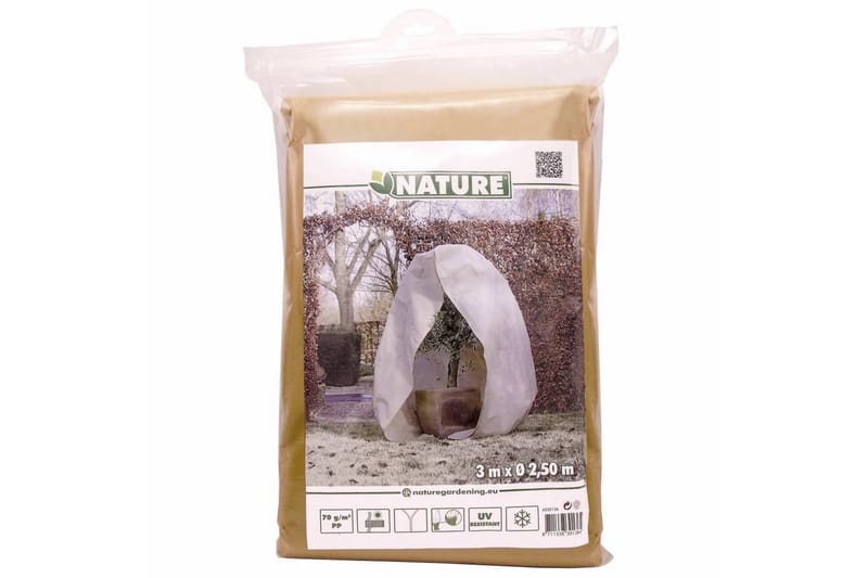 Nature frostdækken i fleece med lynlås 70 g/m² 3x2,5x2,5 m b - Beige - Have - Havearbejde & dyrkning - Dyrkning - Plantning & fordyrkning - Plastiknet & havenet