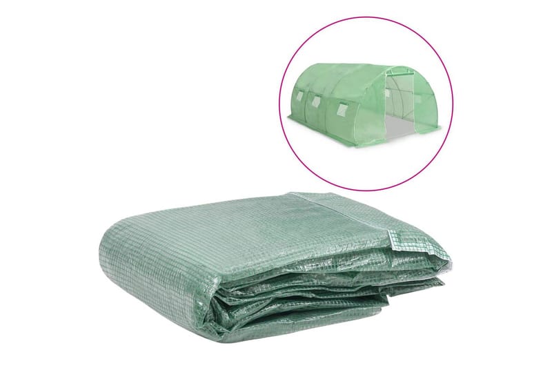 overtræk til drivhus (13,5 m²) 300x450x200 cm grøn - Have - Havearbejde & dyrkning - Dyrkning - Plantning & fordyrkning - Plastiknet & havenet