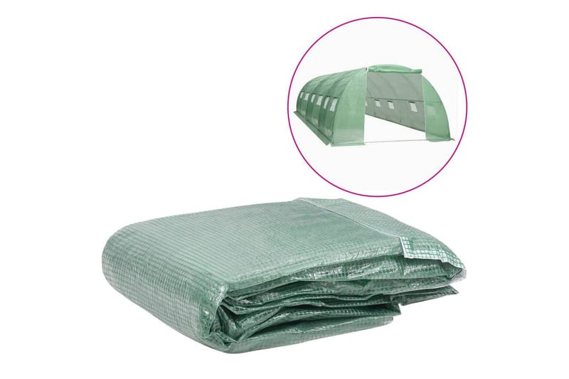 overtræk til drivhus (24 m²) 400x600x200 cm grøn - Have - Havearbejde & dyrkning - Dyrkning - Plantning & fordyrkning - Plastiknet & havenet