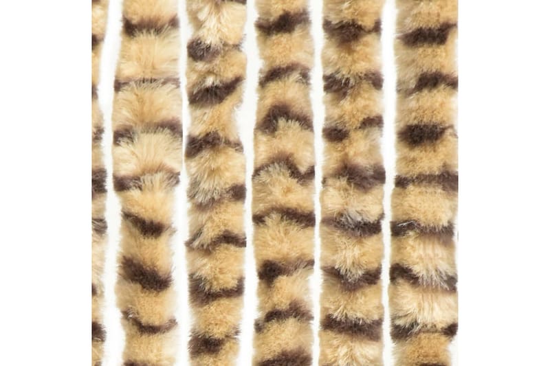 Insektgardin 56x185 cm chenille beige og brun - Beige - Friluftsudstyr - Myggenet - Myggebeskyttelse