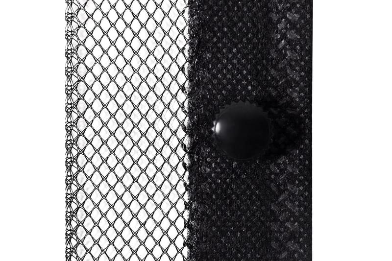 insektnet til dør 2 stk. med magneter 210x90 cm sort - Sort - Have - Havearbejde & dyrkning - Dyrkning - Skadedyrsbekæmpelse - Myggebeskyttelse