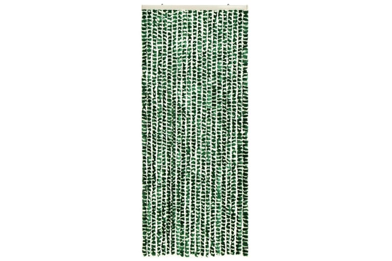 Insektgardin 56x185 cm chenille grøn og hvid - Grøn - Have - Havearbejde & dyrkning - Dyrkning - Skadedyrsbekæmpelse - Myggebeskyttelse