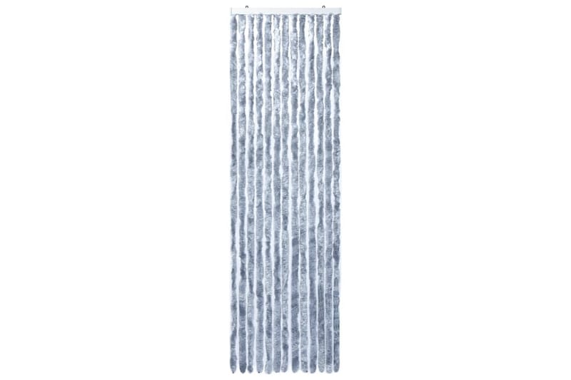 Insektgardin 56x200 cm chenille sølvfarvet - Sølv - Have - Havearbejde & dyrkning - Dyrkning - Skadedyrsbekæmpelse - Myggebeskyttelse