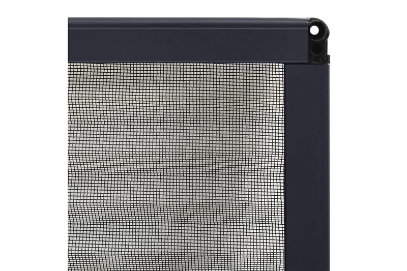 plisseret insektnet til vinduer 60x80 cm aluminium - Antracit - Have - Havearbejde & dyrkning - Dyrkning - Skadedyrsbekæmpelse - Myggebeskyttelse