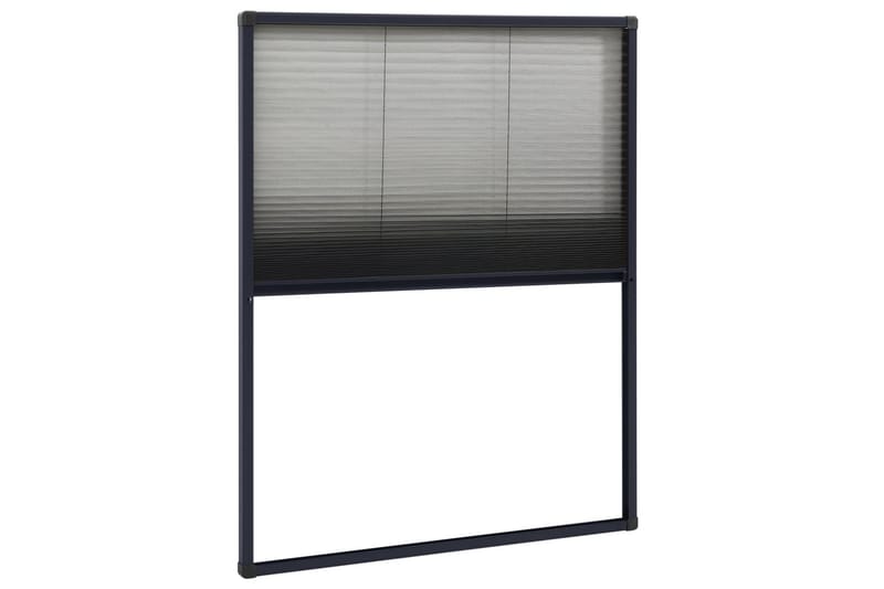 plisseret insektnet til vinduer 60x80 cm aluminium - Antracit - Have - Havearbejde & dyrkning - Dyrkning - Skadedyrsbekæmpelse - Myggebeskyttelse