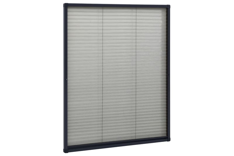 plisseret insektnet til vinduer 60x80 cm aluminium - Antracit - Have - Havearbejde & dyrkning - Dyrkning - Skadedyrsbekæmpelse - Myggebeskyttelse