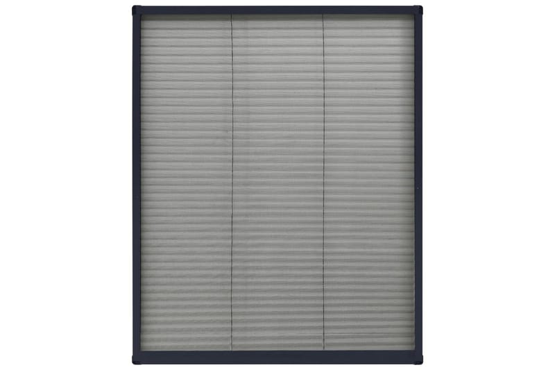 plisseret insektnet til vinduer 60x80 cm aluminium - Antracit - Have - Havearbejde & dyrkning - Dyrkning - Skadedyrsbekæmpelse - Myggebeskyttelse