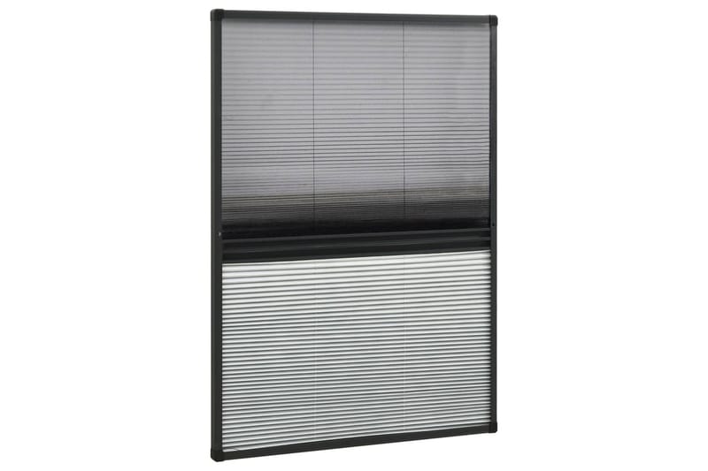 Plisseret insektnet til vinduer 80x120 cm aluminium - Antracit - Friluftsudstyr - Myggenet - Myggebeskyttelse