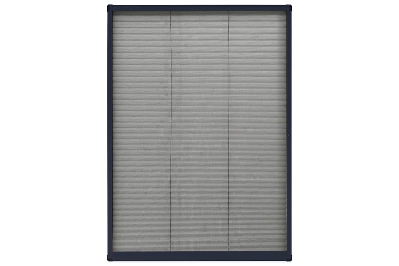 plisseret insektnet til vinduer 80x120 cm aluminium - Antracit - Have - Havearbejde & dyrkning - Dyrkning - Skadedyrsbekæmpelse - Myggebeskyttelse