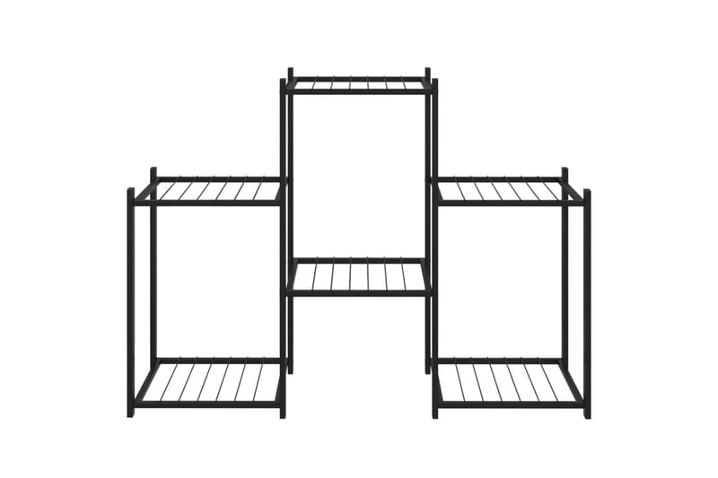 beBasic blomsterstativ 83x25x60 cm jern sort - Sort - Have - Havearbejde & dyrkning - Dyrkning - Urtepotteskjulere & blomsterkrukker - Blomsterreol & blomsterstativ
