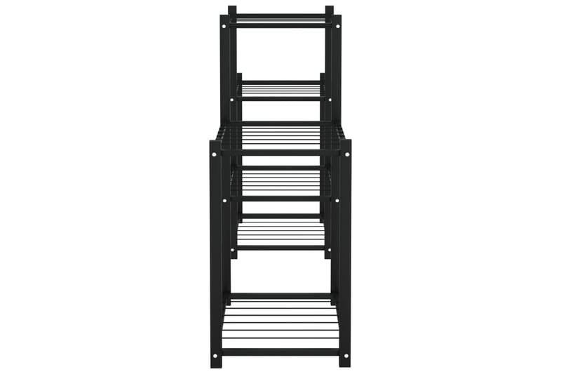 beBasic blomsterstativ 83x25x60 cm jern sort - Sort - Have - Havearbejde & dyrkning - Dyrkning - Urtepotteskjulere & blomsterkrukker - Blomsterreol & blomsterstativ