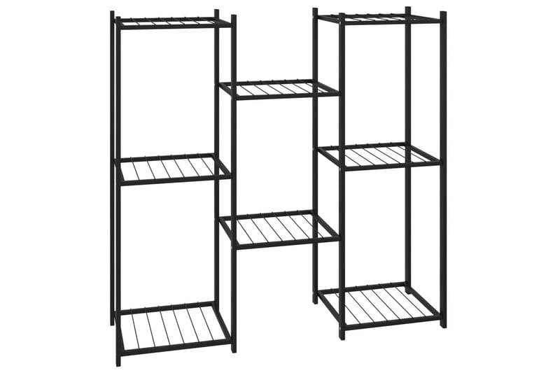 beBasic blomsterstativ 83x25x80 cm jern sort - Sort - Have - Havearbejde & dyrkning - Dyrkning - Urtepotteskjulere & blomsterkrukker - Blomsterreol & blomsterstativ