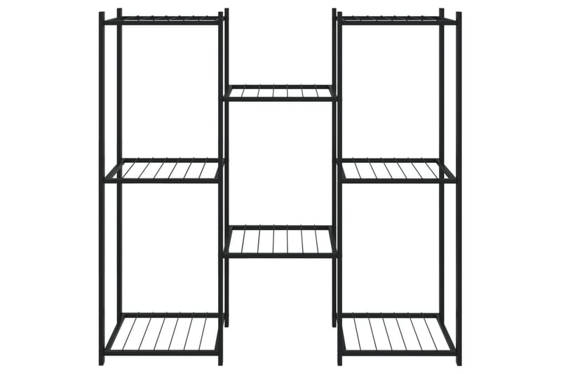 beBasic blomsterstativ 83x25x80 cm jern sort - Sort - Have - Havearbejde & dyrkning - Dyrkning - Urtepotteskjulere & blomsterkrukker - Blomsterreol & blomsterstativ