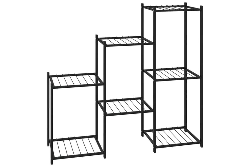 beBasic blomsterstativ 83x25x80 cm jern sort - Sort - Have - Havearbejde & dyrkning - Dyrkning - Urtepotteskjulere & blomsterkrukker - Blomsterreol & blomsterstativ
