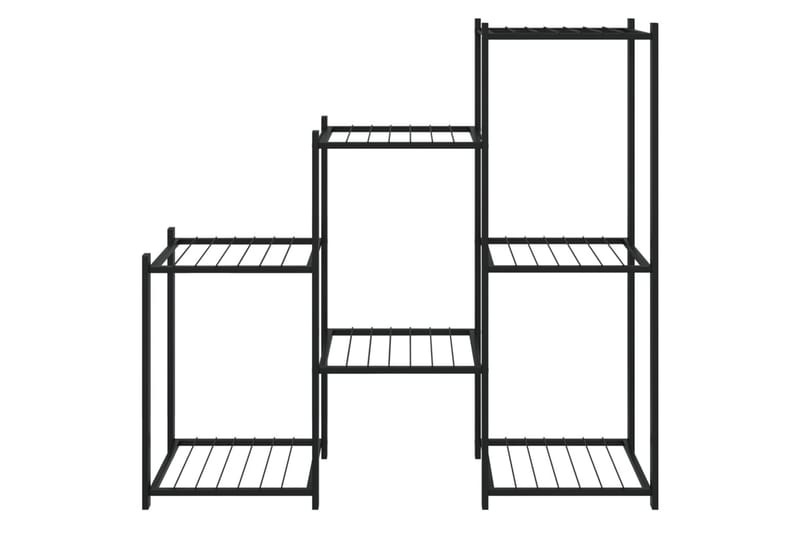 beBasic blomsterstativ 83x25x80 cm jern sort - Sort - Have - Havearbejde & dyrkning - Dyrkning - Urtepotteskjulere & blomsterkrukker - Blomsterreol & blomsterstativ