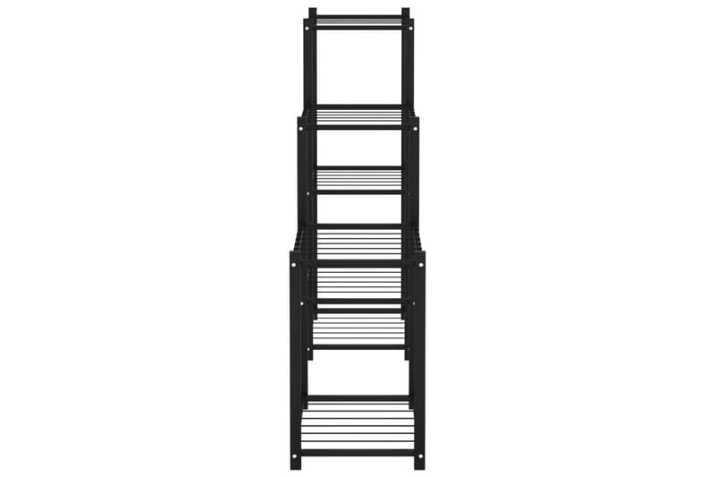 beBasic blomsterstativ 83x25x80 cm jern sort - Sort - Have - Havearbejde & dyrkning - Dyrkning - Urtepotteskjulere & blomsterkrukker - Blomsterreol & blomsterstativ