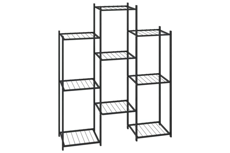 beBasic blomsterstativ 85x25x100 cm jern sort - Sort - Have - Havearbejde & dyrkning - Dyrkning - Urtepotteskjulere & blomsterkrukker - Blomsterreol & blomsterstativ